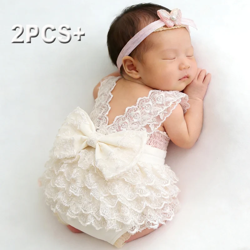 Baby Clothing Brands - Ylsteed 신생아 사진 레이스 Romper 세트