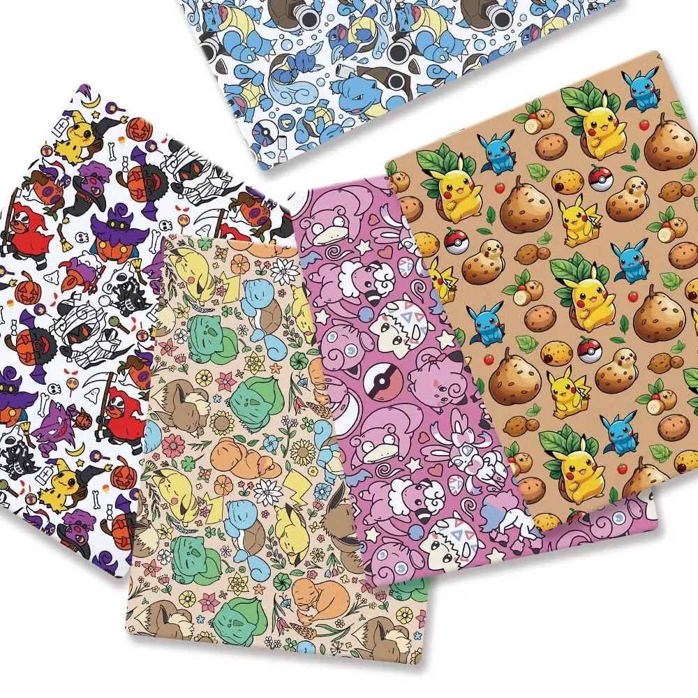 Baby Clothing Products - 포켓몬 만화 Fabric140*50cm 수제 봉제 패치