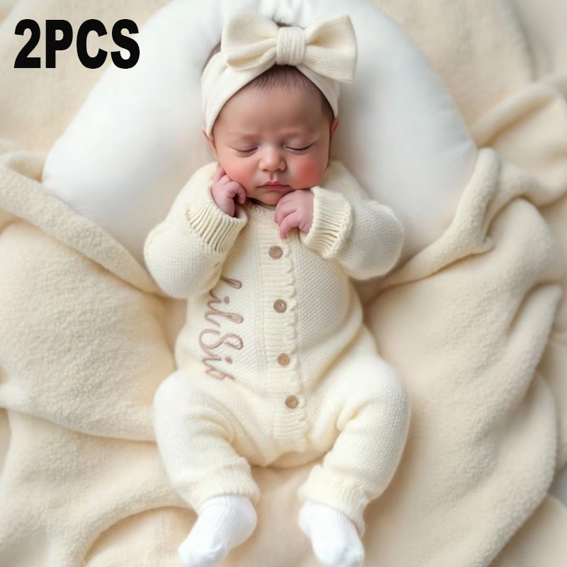 Ylsteed 2피스 니트 신생아 사진 촬영 의상 리본 - Baby Clothing Brands 리뷰 및 가격