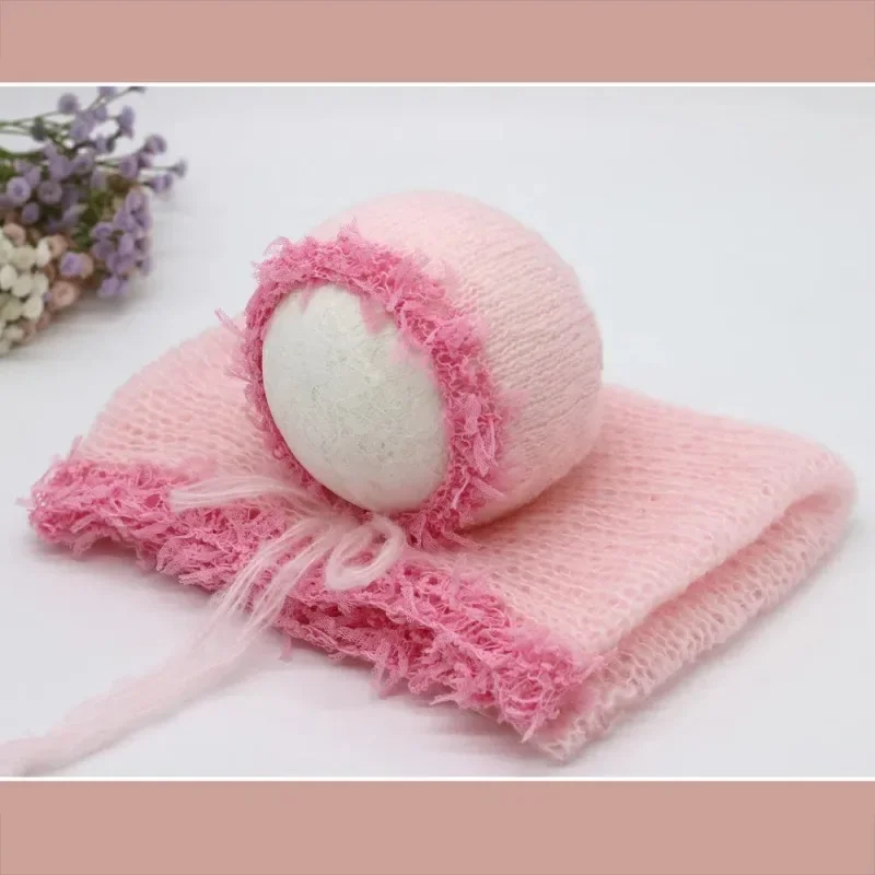 아기 사진 소품 모헤어 레이스 원사 포장 천 모자 신생 - Baby Clothing Yarn 리뷰 및 가격