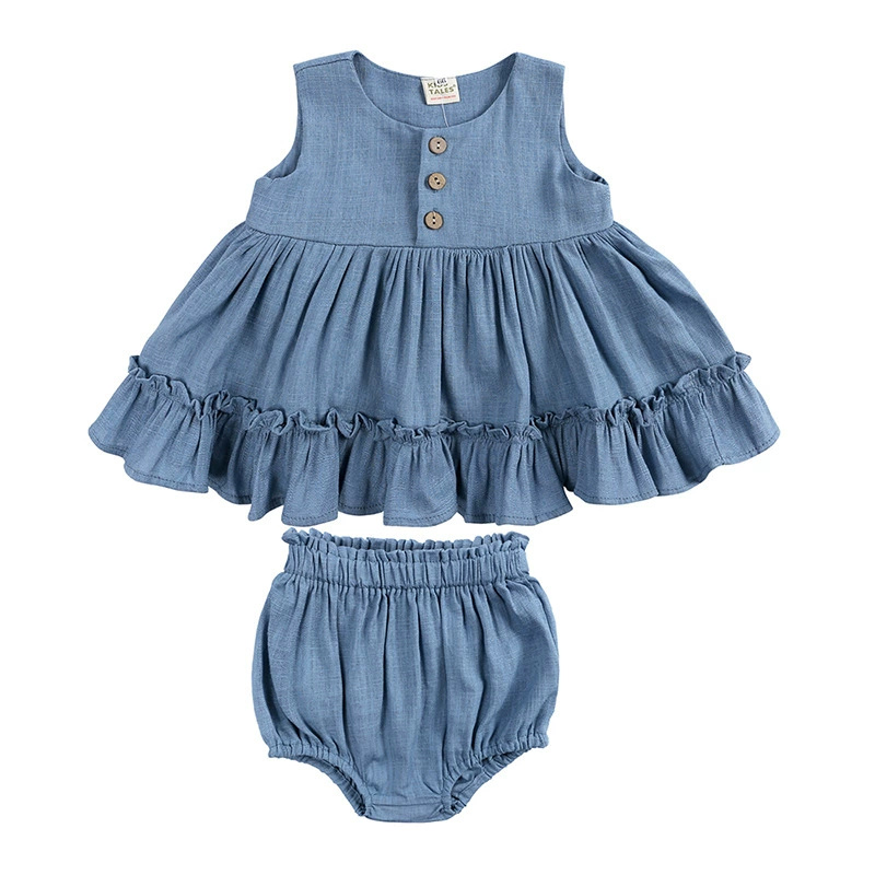 면 린넨 여아 의류 2피스 여름 3겹 케이크 튜튜 드레 - Baby Clothing Layers 리뷰 및 가격