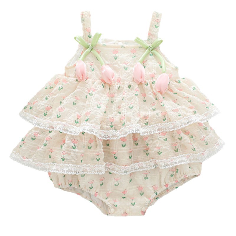2026년 여아 여름 공주님 스트랩 바디수트 0-2세  - Baby Clothing Brands 리뷰 및 가격
