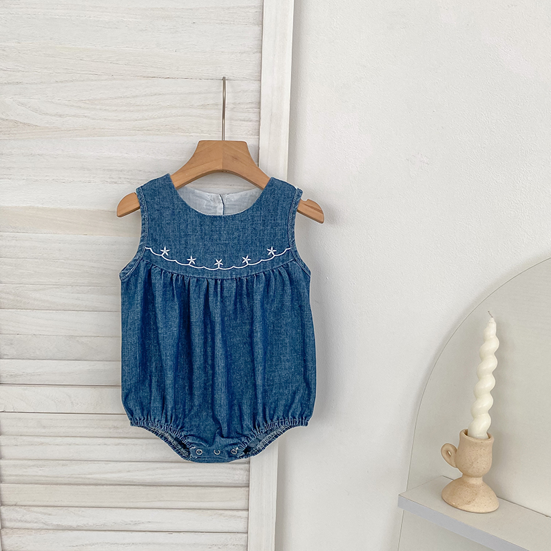 2026년 여름 신생아 여아 의류 여아 데님 롬퍼 0- - Baby Clothing Brands 리뷰 및 가격