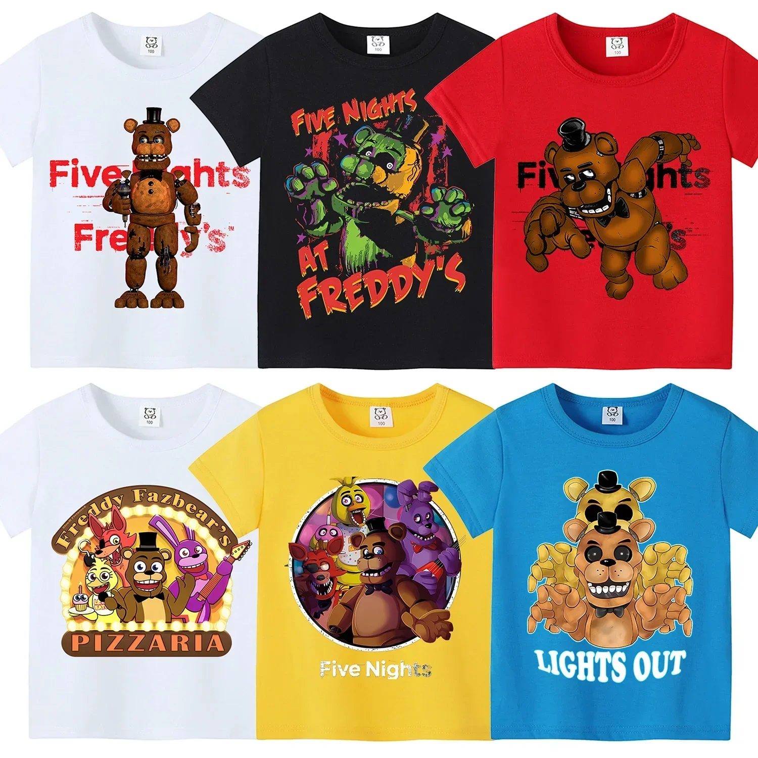 Five Nights Freddys 테마 짧은 셔츠 옷 - Baby Clothing Boy 리뷰 및 가격