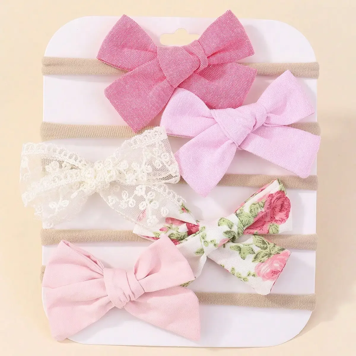 5 개/대 아기 탄성 머리띠 신생아 꽃 레이스 Bowk - Newborn Gift Set 리뷰 및 가격