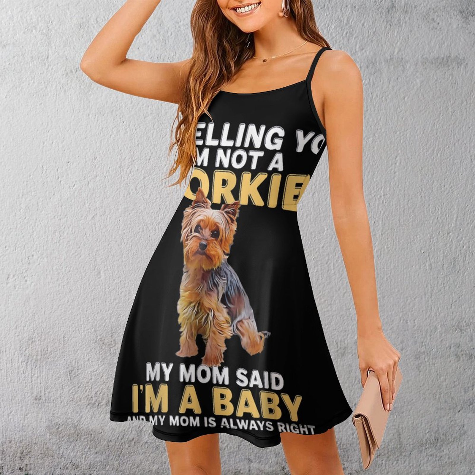귀여운 Yorkie Baby Quote 여성 슬링 드레 - Baby Clothing Quotes 리뷰 및 가격