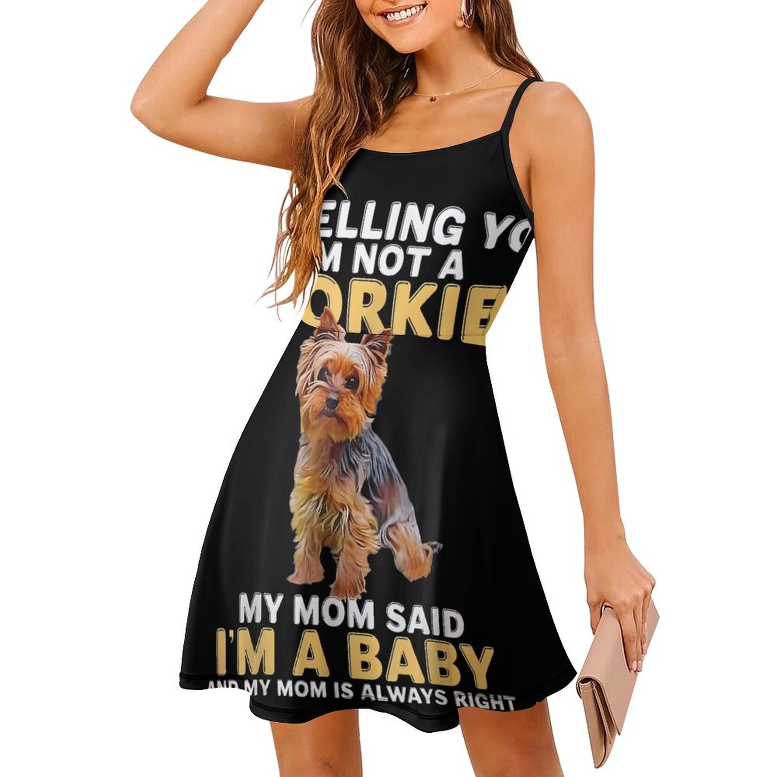 귀여운 Yorkie Baby Quote 여성 슬링 드레 - Baby Clothing Quotes 리뷰 및 가격