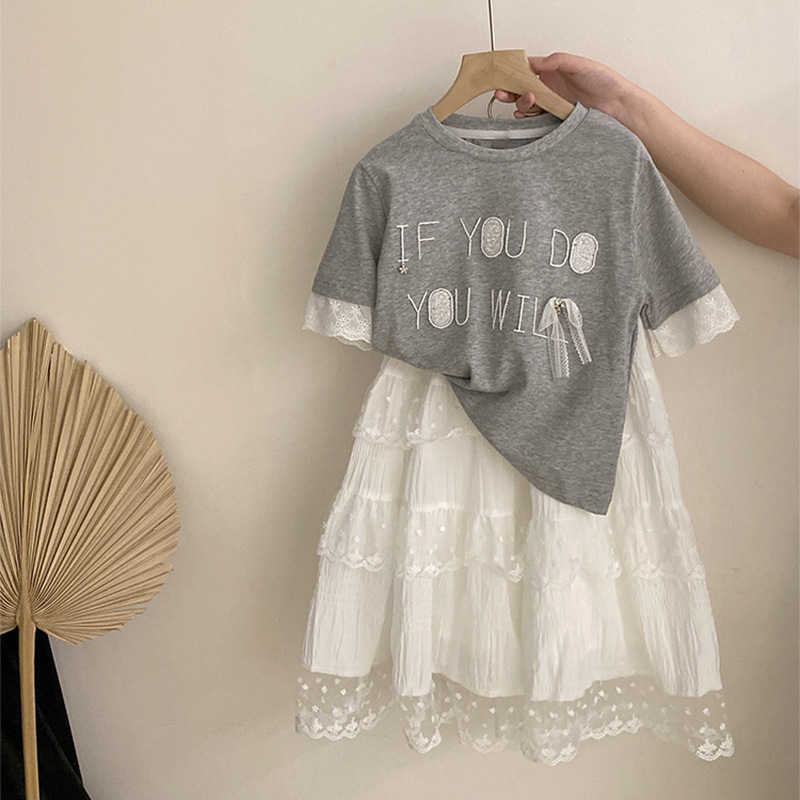 여자 정장 2025 여름 새로운 아동 의류 한국 여자  - Baby Clothing Yarn 리뷰 및 가격