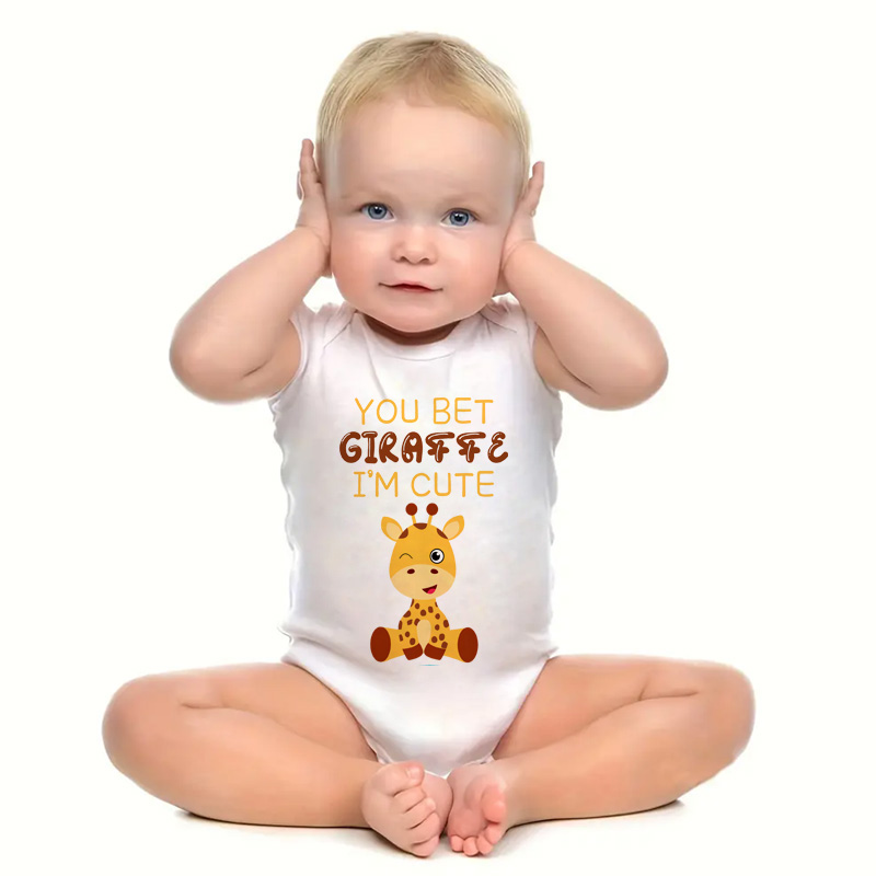 새로운 귀여운 기라파 프린트 아기 onesie 신생아  - Baby Clothing Brands 리뷰 및 가격