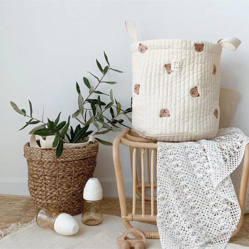 귀여운 곰 자수 기저귀 가방 기저귀 주최자 면화 엄마  - Baby Clothing Organizer 리뷰 및 가격