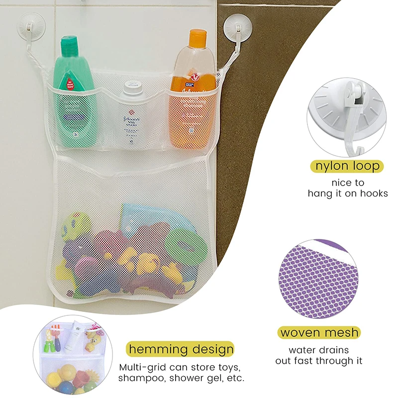 강력한 흡입 컵이 달린 아기 샤워 목욕 장난감, 흰색  - Baby Clothing Organizer 리뷰 및 가격