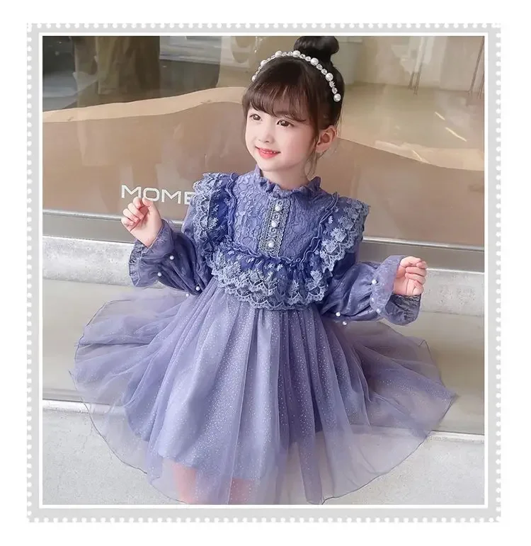 새로운 아동 의류 레이스 생일 공주 스커트 아기 우아한 - Baby Clothing Yarn 리뷰 및 가격